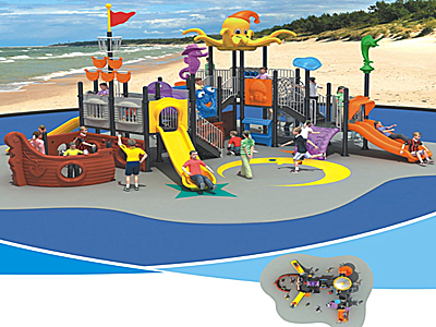 撫順海盜船滑梯-3